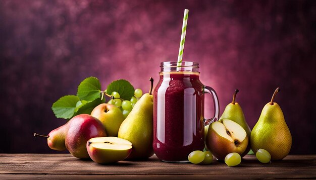 Grape pear berry juice blend