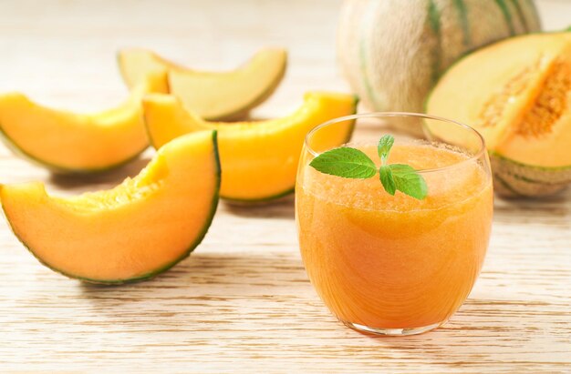 Cantaloupe and watermelon juice recipe