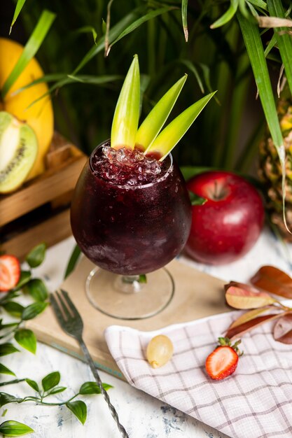 Beet and pineapple juice