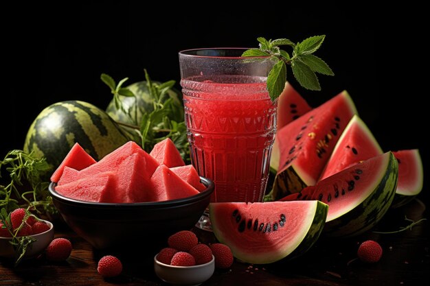 Grapes And Watermelon Juice 