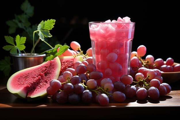 Grapes And Watermelon Juice